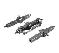 Cpolebev For 1/16 B16 B36 6WD Replace Upgrade Front/Rear/Bridge Axle Part Set Truck RC Car Parts Aluminum Alloy