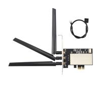 Cpolebev for Broadcom Bcm94360CSAX Bcm943602CS Bcm94331CSAX WLAN Card Desktop PCI-E Converter Adapter + Antenna for WiFi Card
