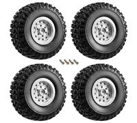 Cpolebev for C14 C24 C34 C44 B14 B24 MN D90 D91 MN99S RC Car Upgrade Parts Metal Wheel Rim Tyre Tires Set Accessories