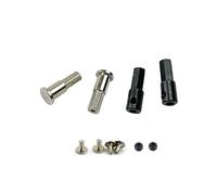 Cpolebev for D12 1/10 RC Car Upgrade Parts Metal 5mm Front Wheel Hub Hex Adapter Combiner & Rear Axle Shaft Adapter,B