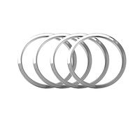 Cpolebev For J11 2014-2018 Chrome Car Speaker Ring Shape Sticker Interior Frame Speaker Cover Auto Parts