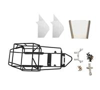 Cpolebev Full Tube Frame Metal Chassis Metal Body Roll Cage for C14 C24 C24-1 1/16 RC Car Upgrade Parts,Black