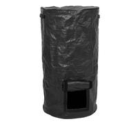 Cpolebev Garden Yard Compost Bag with Lid Waste Sacks Composter 34 Gallon Ferment Manure Waste Collector Easy Install Easy to Use