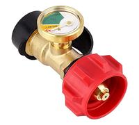 Cpolebev Gas Pressure Meter Level Indicator Leak Detector Gas Pressure Meter Universal for Gas Grill, Lantern, Heater
