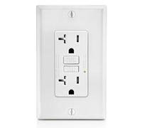 Cpolebev GFCI Outlet 20A, GFI Electrical Receptacle with LED Indicator, 20A Tamper- Ground Fault Circuit Interrupter