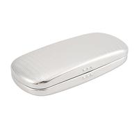 Cpolebev Glasses Case, Aluminum Hard Shell Eyeglasses Case Striped Spectacles Box