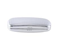 Cpolebev Glasses Case, Aluminum Hard Shell Eyeglasses Case Striped Spectacles Box Black Lining