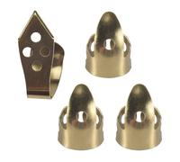 Cpolebev Guitar Finger Picks 3 Index Fingers + 1 Thumb Adjustable Metal Banjo Fingerstyle Pick Finger Protector