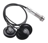 Cpolebev Guitar Pickup Piezo Contact Microphone Pickup 3 Transducer Pickup System for Acoustic 6.35mm Jack (Black)