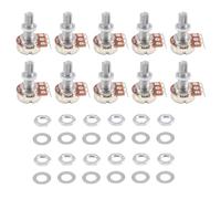 Cpolebev Guitar Small Size Pots A500K Potentiometers For Guitar Bass Parts (Pack Of 10)