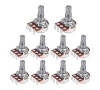 Cpolebev Guitar Small Size Pots B250K Potentiometers For Guitar Bass Parts (Pack Of 10)