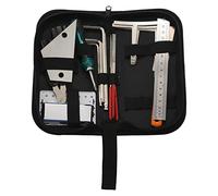 Cpolebev Guitar Tool Kit Repairing Maintenance Tools String Organizer String Action Ruler Gauge Measuring Tool Hex Wrench Set Files Fingerboard Guitar Fret Rocker Leveling