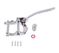 Cpolebev Guitar Vibrato Tailpiece Tremolo Flat Top Body Tremolo Unit Vibrato Bridge for Tele, LP, ETC Electric Guitars(Silver)