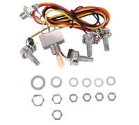 Cpolebev Guitar Wiring Harness Prewired 2 Volumes 2 Tones 4-500k Pots For LP Guitar