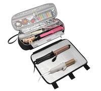Cpolebev Hair Tools Travel Bag Hair Styling Tool Organizer Storage Bag for Flat Irons Straighteners Curling Iron Accessories
