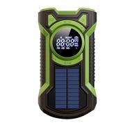 Cpolebev Hand Crank Portable AM/FM/Solar Radio Emergency Radio with LED Flashlight Bluetooth 5.0 Speaker-C