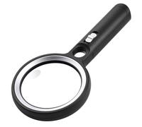 Cpolebev Handheld Magnifying Glass with Light for Reading, 60X 45X 30X Large Lighted Magnifying Glass 30 LED Reading Magnifiers
