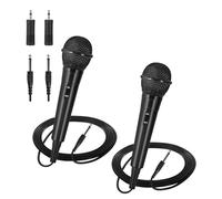 Cpolebev Handheld Wired Microphone,Cardioid Dynamic Vocal Mic with Mic Adaptors,for Karaoke Vocal Music Performance