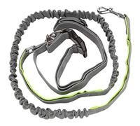 Cpolebev Hands Free Dog Leash, Retractable Dog Running Leash, Elastic Bungee Dog Running Belt,Jogging Lead with Waist Belt Green