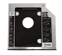 Cpolebev Hard Drive Tray 9.5mm Universal SATA 2nd HDD HD SSD Enclosure Hard Drive Case Tray, for 9.5mm Laptop CD/DVD-ROM Optical Bay Drive Slot (for SSD and HDD)