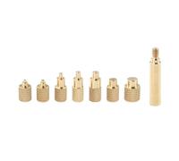 Cpolebev Heat Insert Nut Iron Tip M2-M8 Brass Hot Melt Nut Heat Insertion Tool for 3D Printer Heat Set Insert Soldering Iron Tips Easy Install Easy to Use
