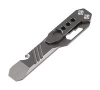 Cpolebev High Quality Multi-Functional Titanium Pry Bar Pocket Pry Bar Screwdriver (Stone Washed Gray)