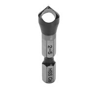 Cpolebev HRC89 TiAlN Coating 1/4Inch Hex Shank Countersink Drill Bit HSS-Co M35 Cobalt Deburring Chamfer Drill Bit 2-5mm
