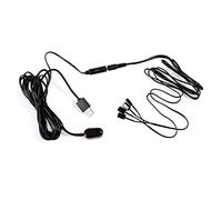 Cpolebev Infrared Extension Cable 1Pc IR Receiver + 4Pc IR Emitter Emitters Repeater Kit Infrared Remote USB Adatper
