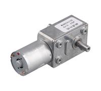 Cpolebev JGY370 DC Motor 12V 30RPM Reduce Speed Motor with High Torque Turbo Worm Geared