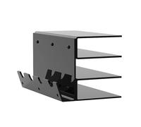 Cpolebev Keyboard Storage Tool Keyboard Mouse Desktop Organizer Acrylic 3 Tier Stand Frame Shelf for Study Room Exhibition Black