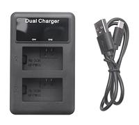 Cpolebev Lcd Dual Usb Battery Charger For Fw50 Np Fw50 Np-Fw50 Npfw50 Battery Nex-3 Nex-5 Nex-6 -A55 A33 A55 A37 A3000 A5000 A6000 Camera