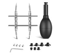 Cpolebev Lens Sucker and Spanner Kit IC Pick-Up Vacuum Suction Pen with 7 Interchangeable Suction Cups and Curved Tips
