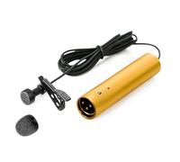 Cpolebev -LV6 Cardioid Omnidirectional XLR Tie Condenser Microphone with 8.3mm Microphone Cover Lapel Clip Powered By 48V Easy Install