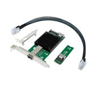 Cpolebev M.2 10G Server Network Card M.2 M X520-DA1 10G SFP+ Fiber Optic Industrial Computer Server Network Card JL82599EN Chip