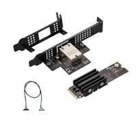 Cpolebev M.2 B+M Single-Port 10GbE Network Card RJ45 Ethernet Network Adapter AQC113 Industrial Control Grade Server Network Card