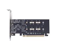 Cpolebev M.2 M Key SSD to PCIe X16 4 Bay Split Array Card 4x32Gbps for M.2 NVME PCI-E 2230 2242 2260 2280 SSD Adapter Card