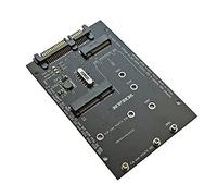 Cpolebev M.2 NGFF MSATA SSD to 2.5 Inch 6.0Gbps 2 in 1 Adapter Converter Card Support PC Laptop Hard Disk Diagram