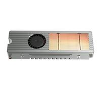 Cpolebev M.2 NVME SSD Heatsink Cooler Built in High Speed Fan Hard Drive Radiator 2280 SSD Heat Sink Active Cooling Thermal