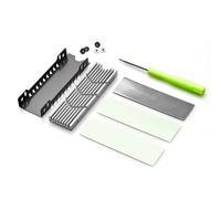 Cpolebev M.2Pro 2280 NVMe Heatsink M.2Pro SSD Heatsink Thermal Pad Aluminum Heat Dissipation Band Thermal Pad Easy to Use for M2 2280 Ssd B
