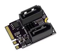 Cpolebev M2 to SATA3.0 Expansion Card KEY A+E WIFI M.2 to HDD Adapter Drive-Free JMB582 Adapter Card