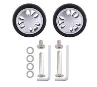 Cpolebev M6 50MmX12Mm Luggage Suitcase Replacement Wheels Wear PU Caster Deluxe Repair Tool 1 Pair