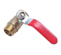 Cpolebev Male to Female M/F Thread 1/2" Full Port Brass Water Ball Valve