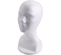 Cpolebev Mannequin Foam Model Glasses Hat Wig Display Stand