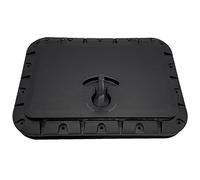 Cpolebev Marine Deck Plate Square Hatch Pull Out Handle Hatch for Boat Kayak Canoe Boat Parts