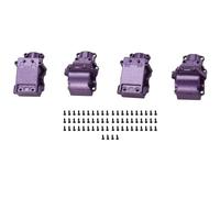 Cpolebev Metal Differential Housing Cover for 144001 124019 124018 RC Car Upgrade Parts Accessories,2 pcs