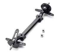 Cpolebev Metal Front Axle Steering Assembly Link Pole Linkage Rod No Power for 1/14 RC Truck Tractor Car Upgrades Parts,1