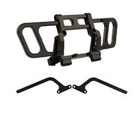 Cpolebev Metal Front Bumper Bull Bar for Axial Wraith Spawn 1/10 RC Crawler Car Upgrades Parts Accessories,Black