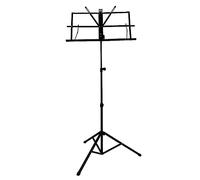 Cpolebev Metal Music Stand 2 in 1 Dual Use Folding Sheet Music Stand Desktop Book Stand Music Guitar Parts Accessorie