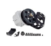 Cpolebev Metal R3 Single Speed Transmission with Motor Gear Mount for 1/10 RC Crawler Car D90 II D110 Gelande 2,A