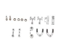 Cpolebev Metal Steering Cup Upper Lower Swing Arm Seat Steering Slider Turning Block for D12 1/10 RC Car Upgrade Parts,2